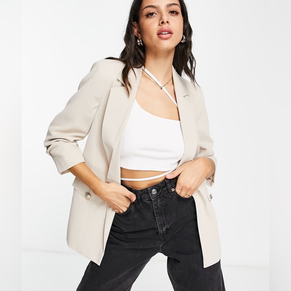 River Island Women's Creamโ Blazer